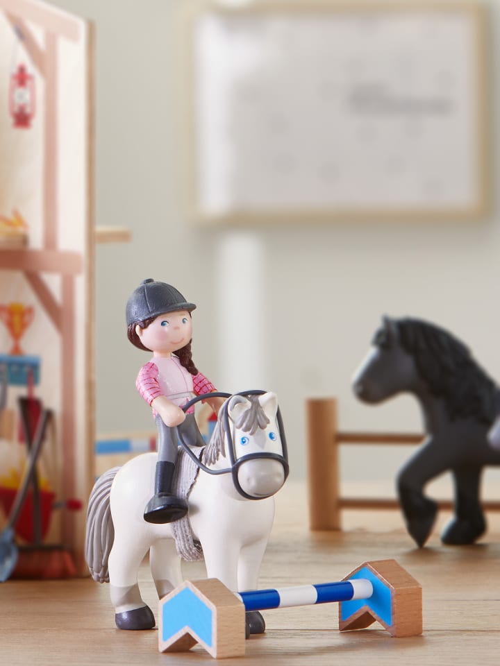 Haba Minipuppe Little Friends – Reiterin Sanya und Pferd Saphira in mehrfarbig günstig kaufen onesize