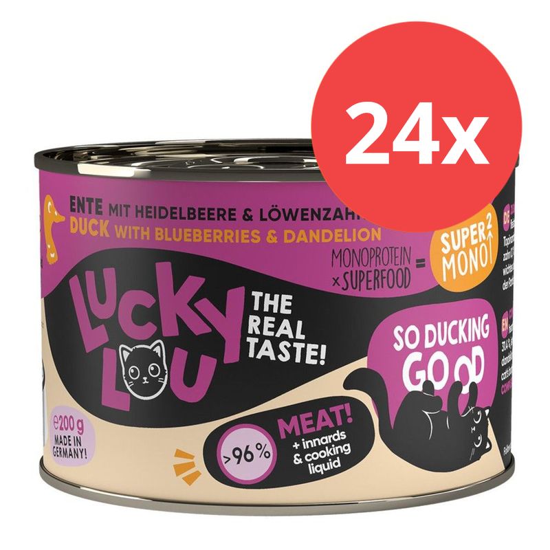 Sparpaket Lucky Lou SuperMono² 24 x 200 g zu TOP-Preisen | bitiba
