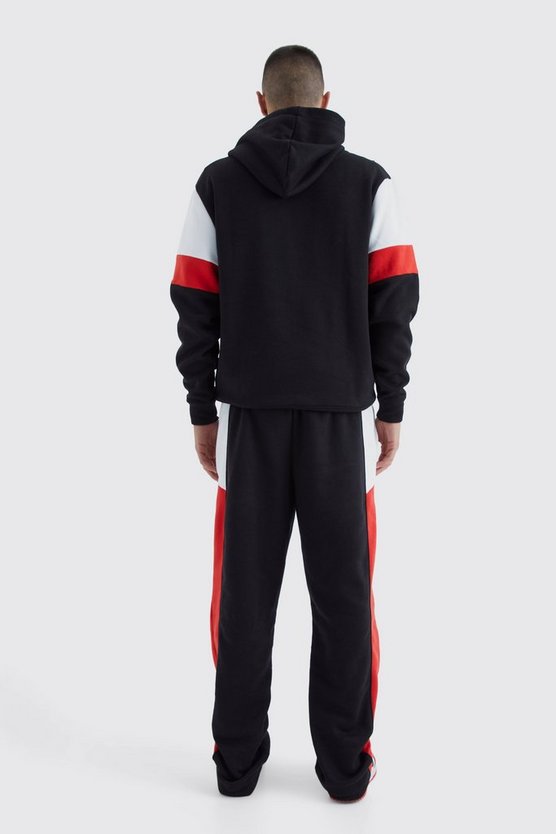 Colorblock Hoodie mit Logo
