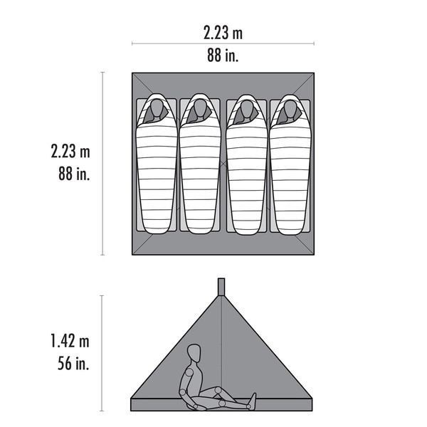 FRONT RANGE MESH INSERT - Zeltzubehör