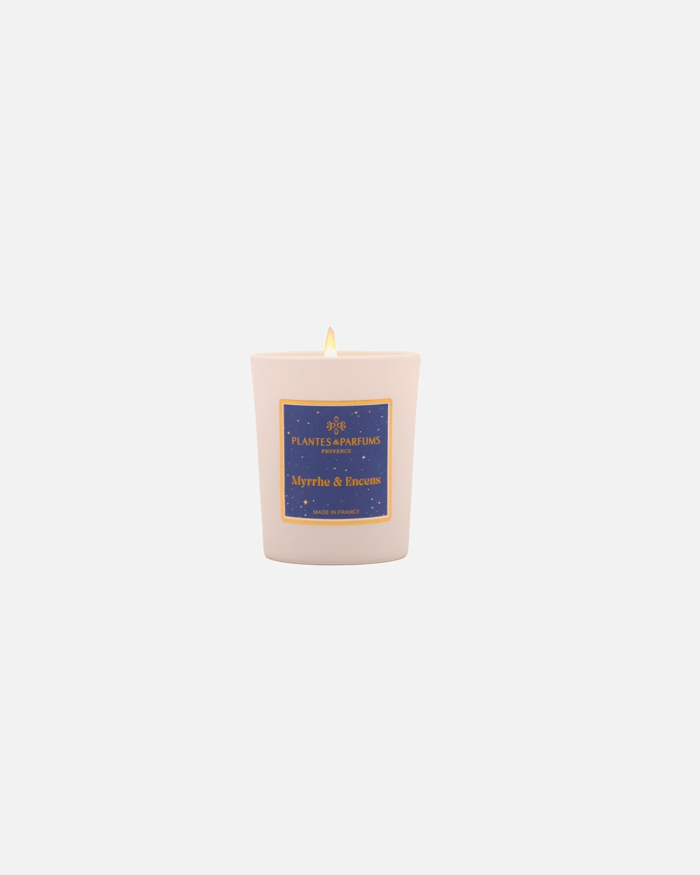 Vela vegetal aromática de mirra e incienso de Plants & Perfumes