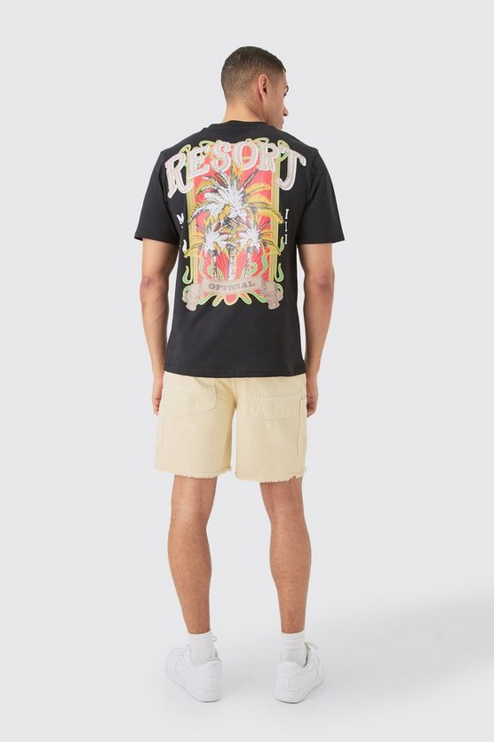 T-Shirt mit Resort-Print