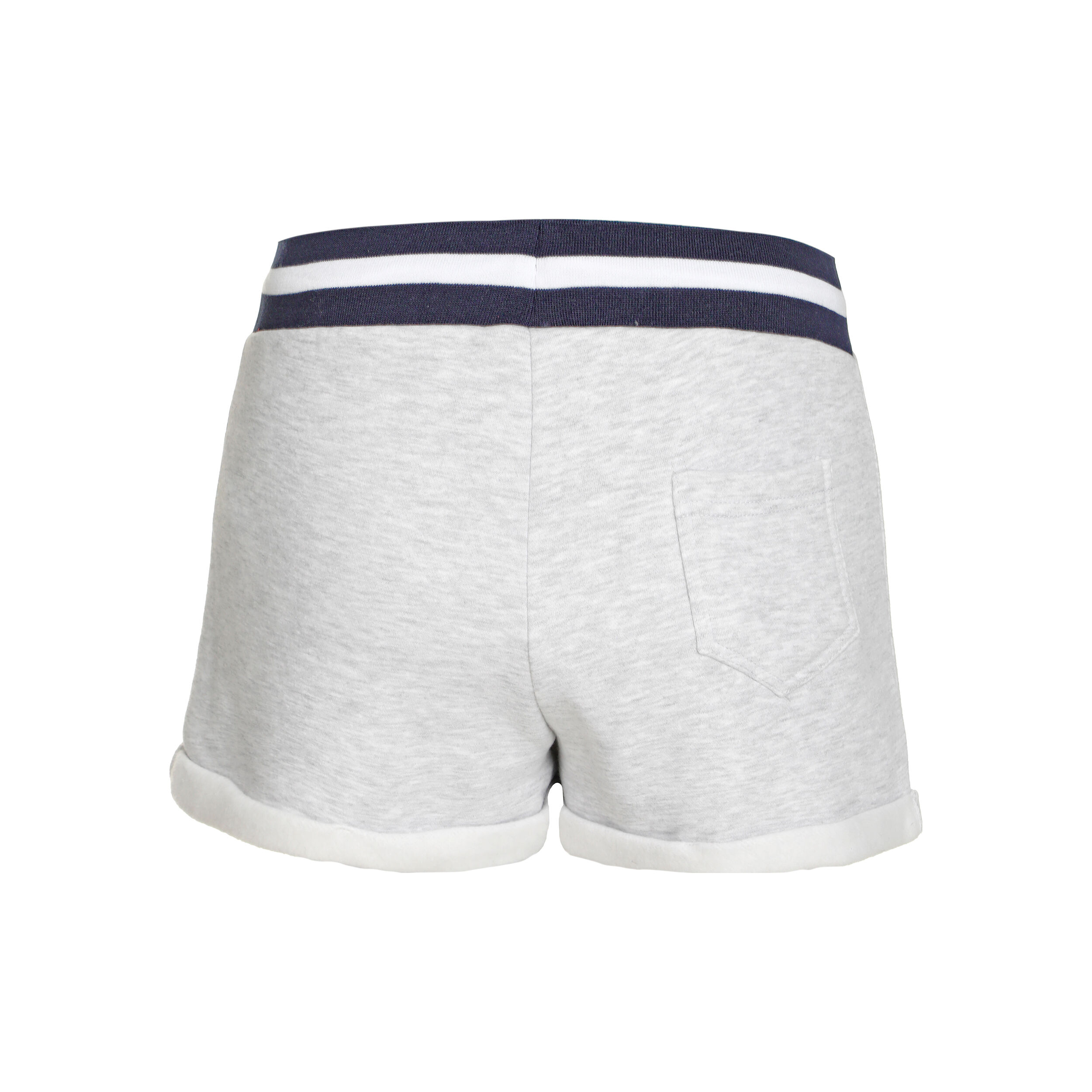Basic Shorts Damen - Hellgrau, Dunkelblau