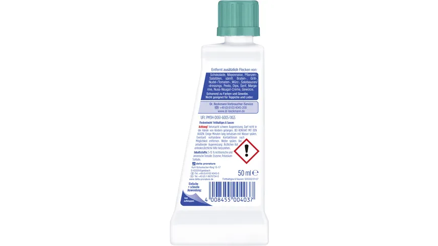 Dr.Beckmann Fleckenteufel Fetthaltiges & Saucen 50 ml