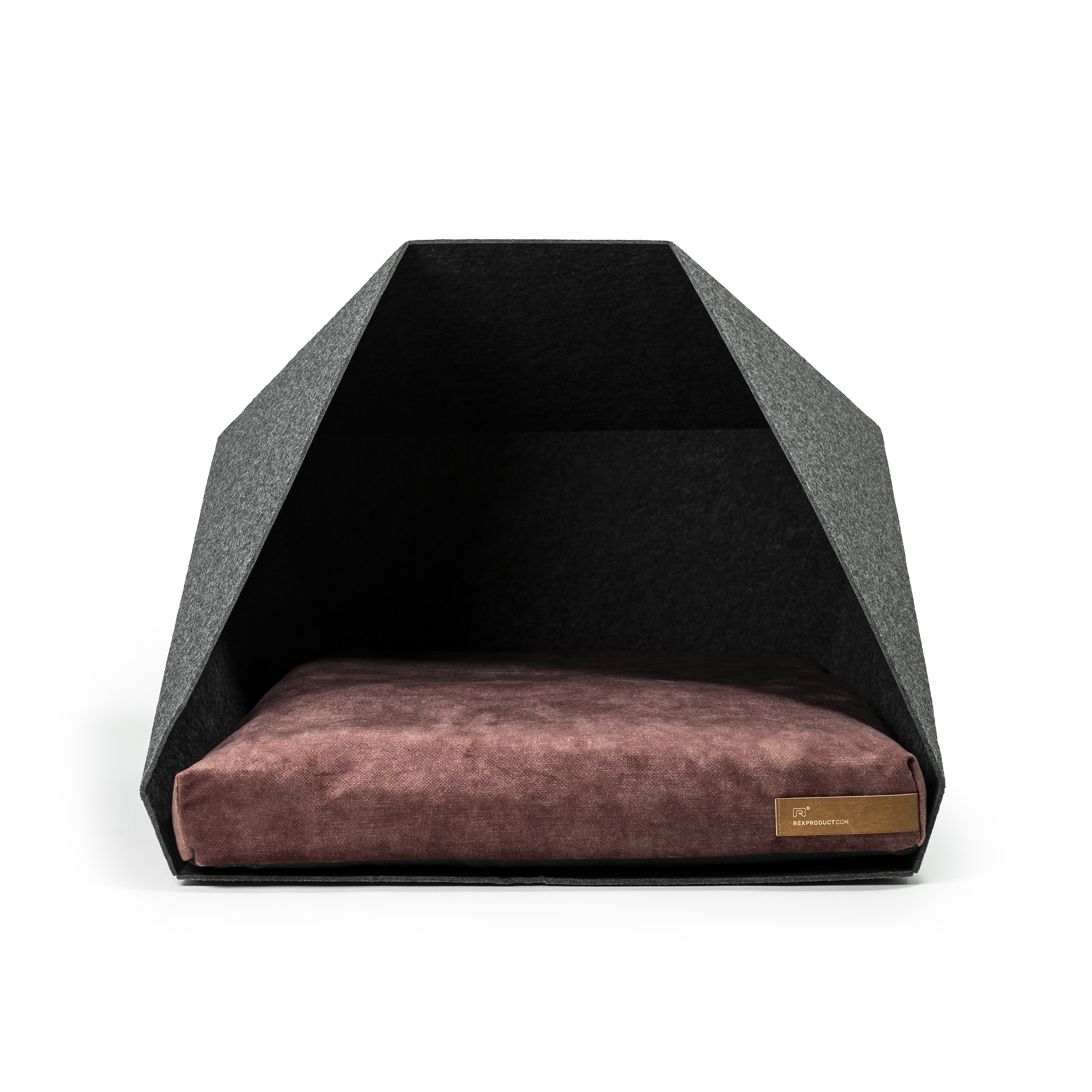 Rexproduct Hundehöhlen Rexproduct Home PetPocket dunkelgrau rot