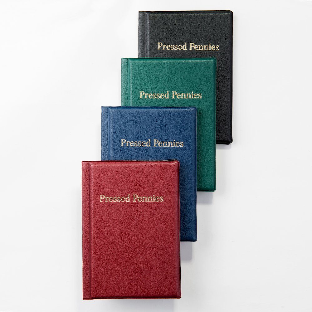 MC.Sammler Sammleretui Münzalbum Taschenalbum für 96 Stück Pressed Pennies , Blau