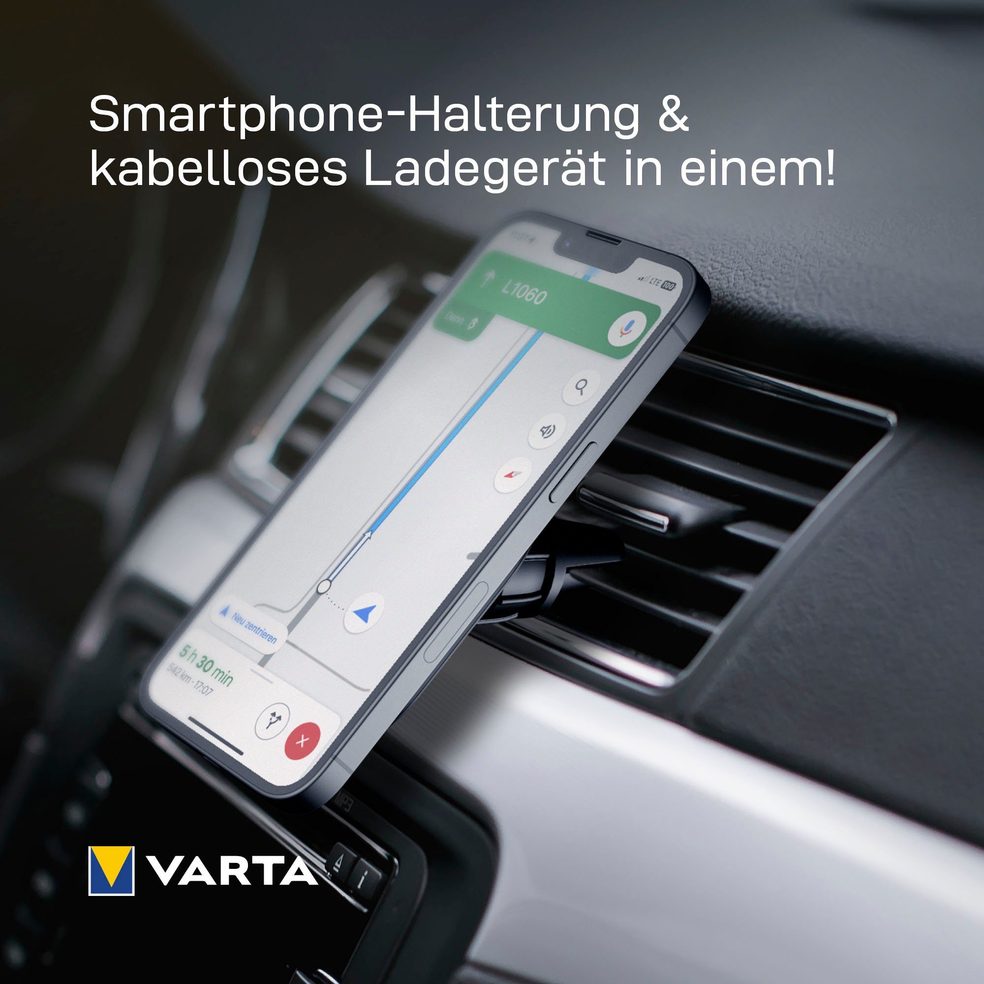 VARTA Mag Pro Wireless Car Autobatterie-Ladegerät