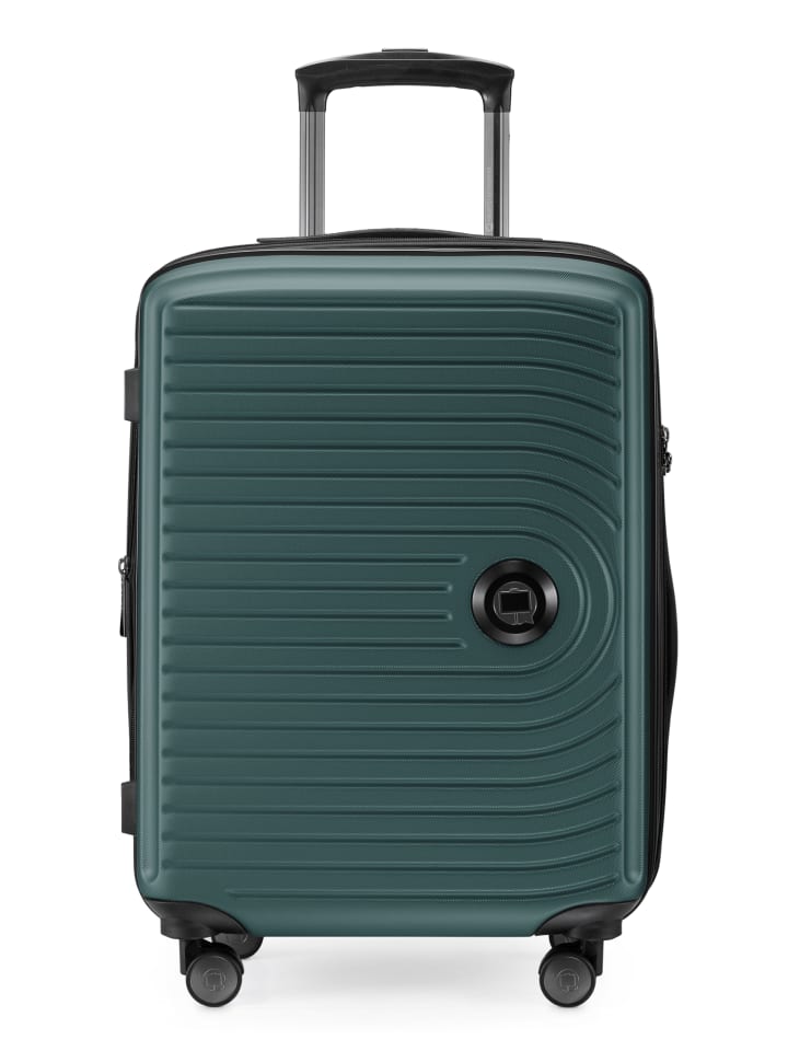 Hauptstadtkoffer Mitte - Handgepäck Bordgepäck-Trolley Koffer, TSA, in Waldgrün günstig kaufen S