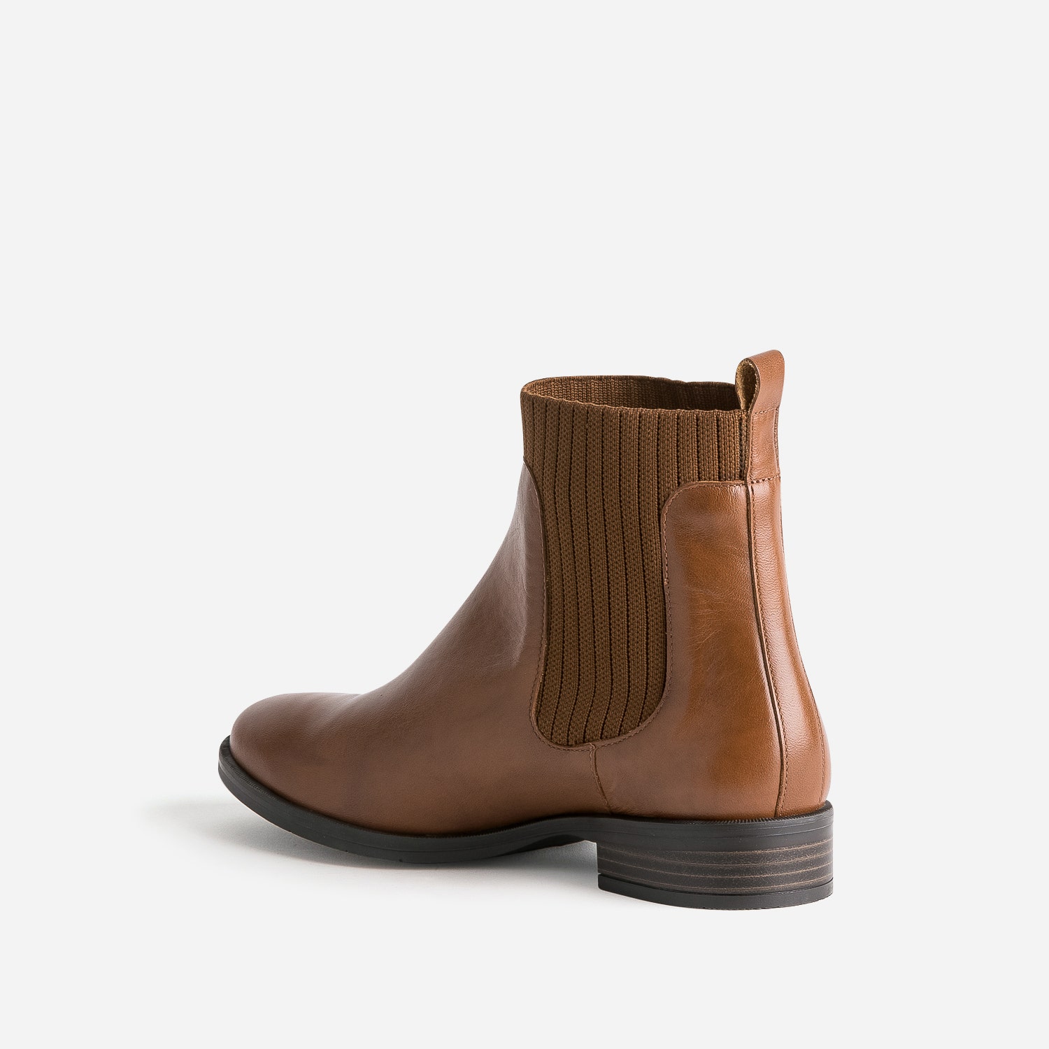 Chelsea boots ERAM FLEX cognac en cuir