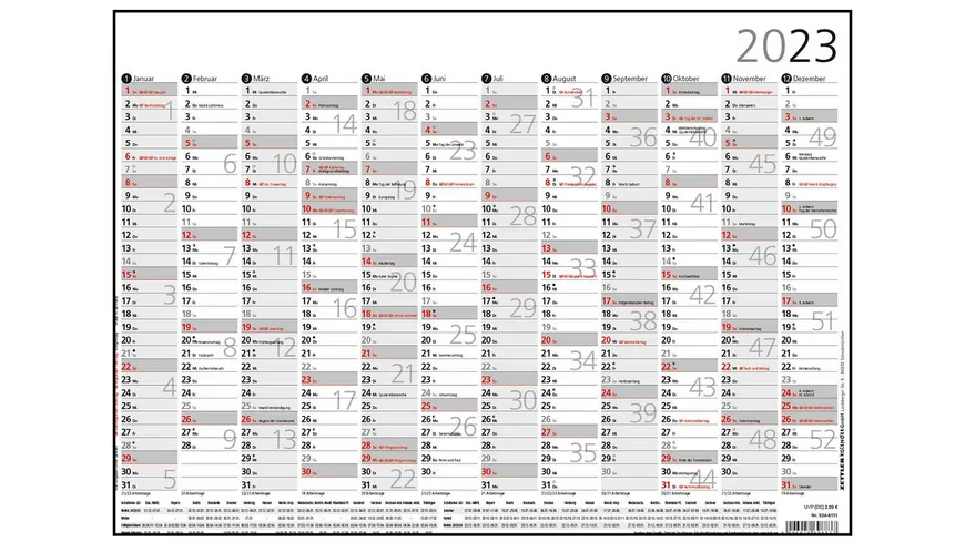 ZETTLER Plakatkalender A3 2024