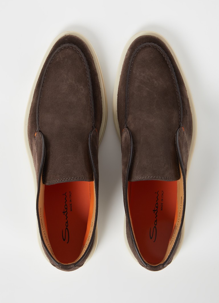 Pantofi Santoni Detroit Suede Slip-On