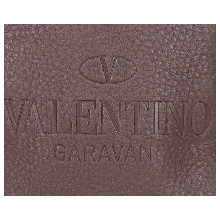 Valentino Garavani - Schultertasche IDENTITY Kalbsleder - braun