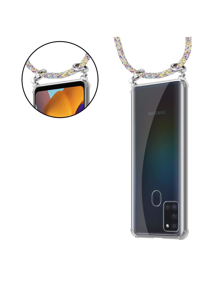 cadorabo Handykette für Samsung Galaxy A21s Hülle in RAINBOW günstig kaufen onesize