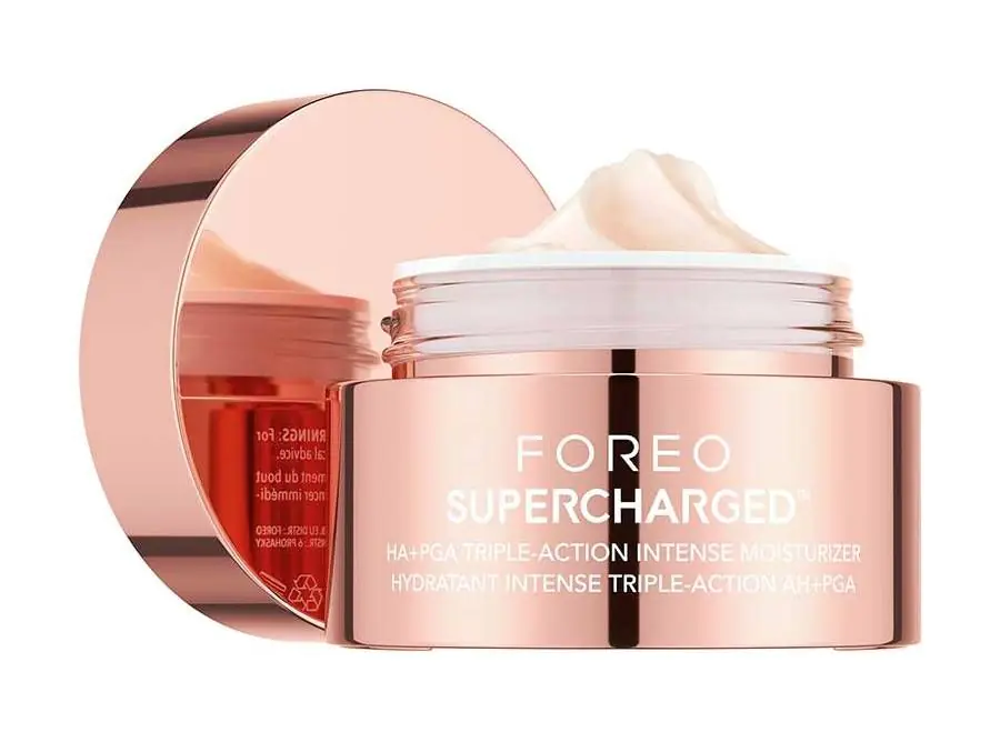 „Foreo Supercharged HA+PGA“ trigubo poveikio drėkinamasis veido kremas, 50 ml