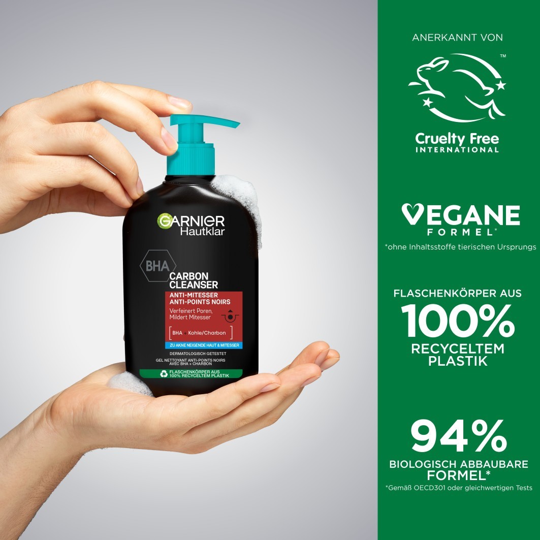 Hautklar Waschgel BHA Carbon Cleanser Anti-Mitesser