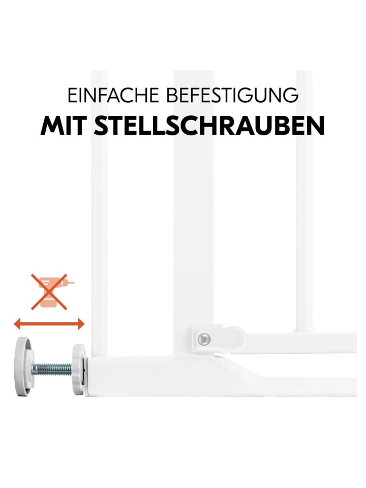 Hauck Türschutzgitter inkl. Verlängerung Clear in weiss günstig kaufen onesize