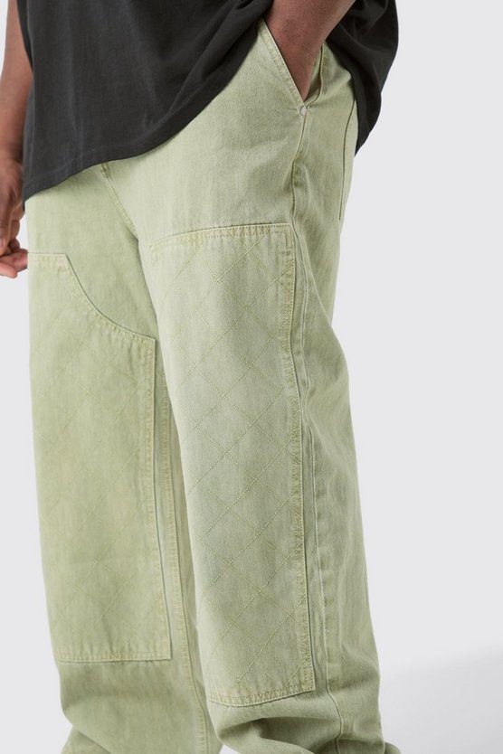 Plus lockere Jeans mit Naht-Detail