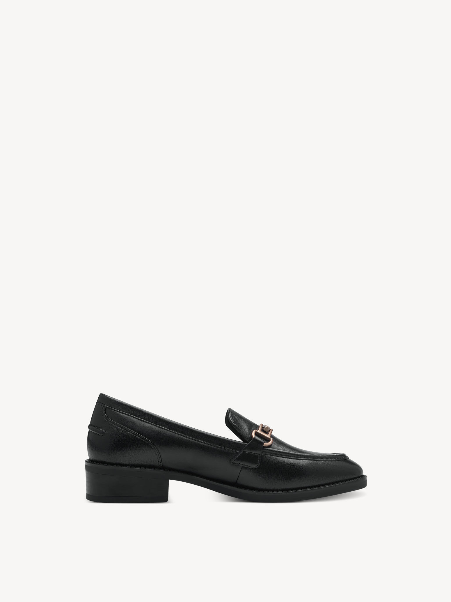 Slipper en cuir - noir