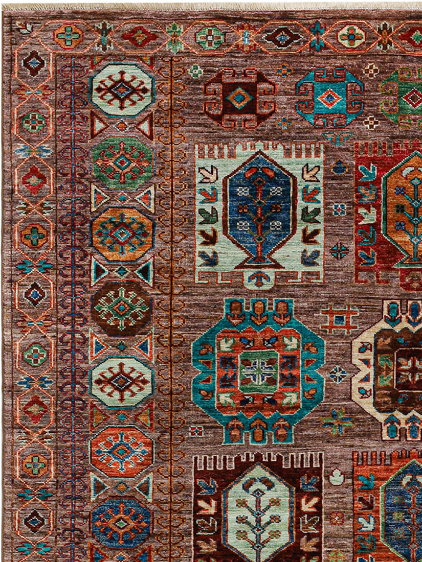 Kazak Ghazni ca. 155 x 192 cm, Unikat / Einzelstück