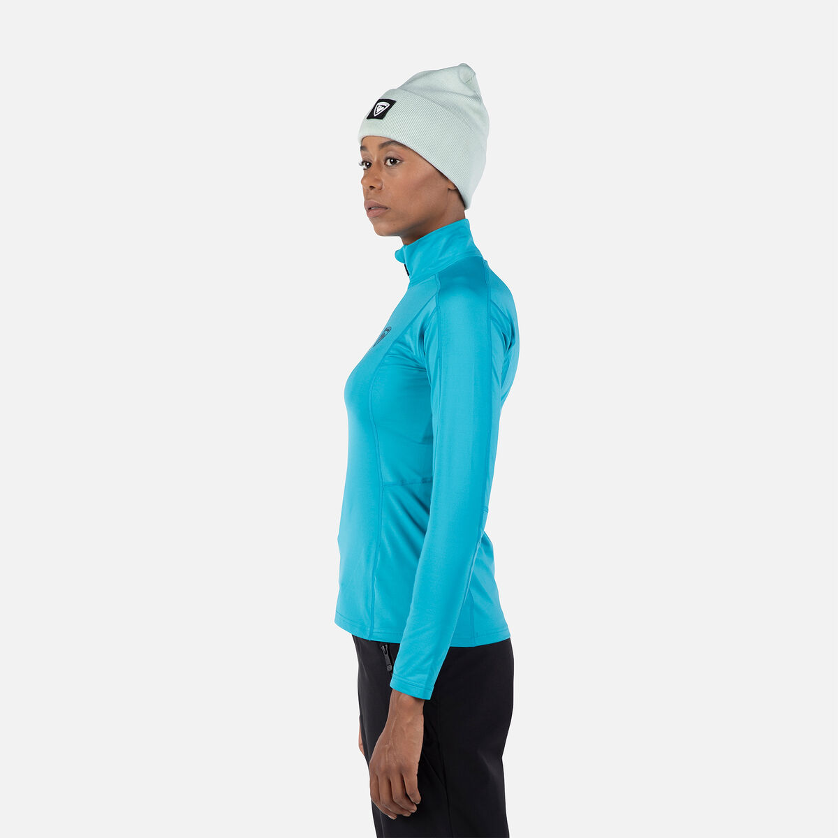 Damenoberteil Baselayer Classique mit halbem Reißverschluss