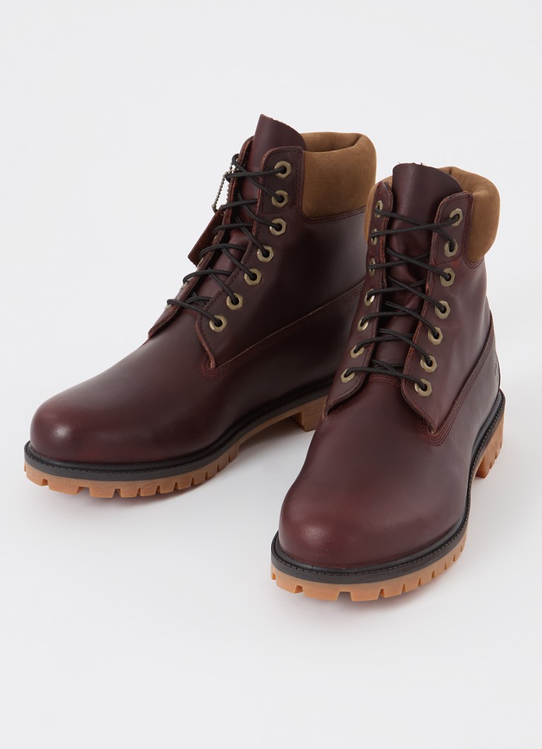 Bota Timberland Heritage de couro com cadarço de 6 polegadas