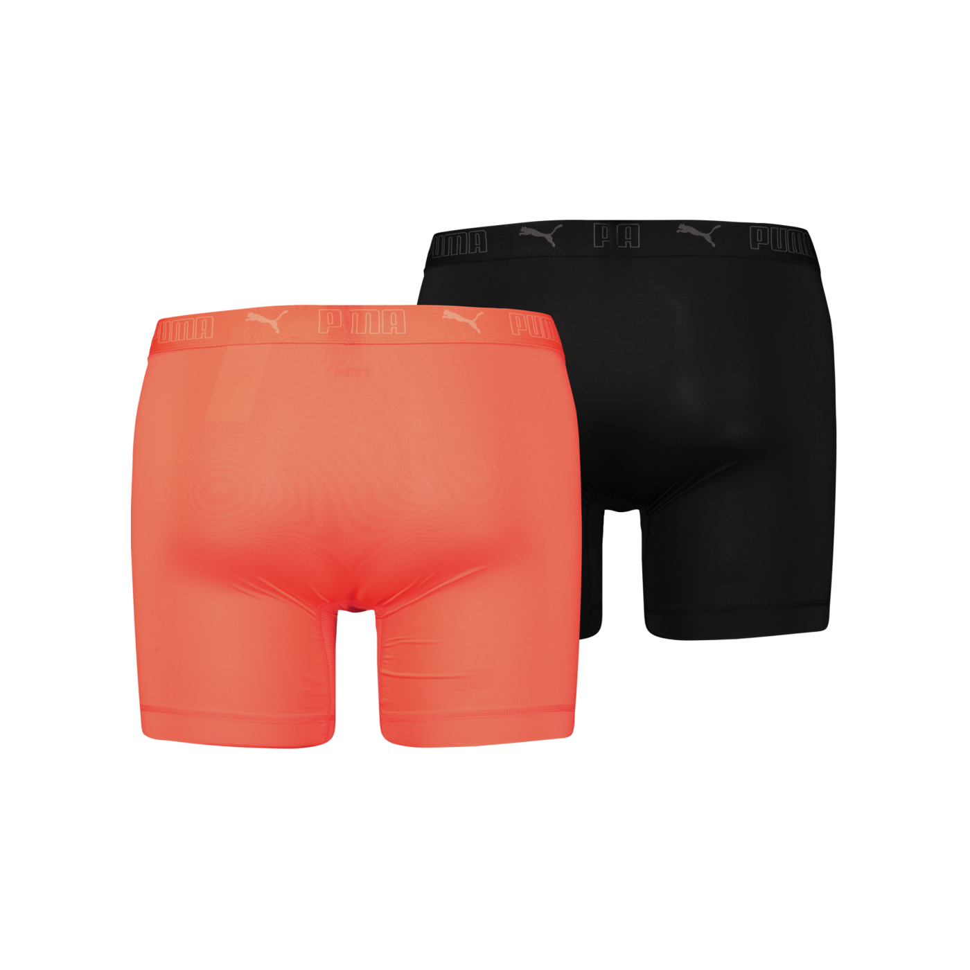 PUMA Sport Mircofiber Long Boxer 2er Pack Rot Schwarz F007