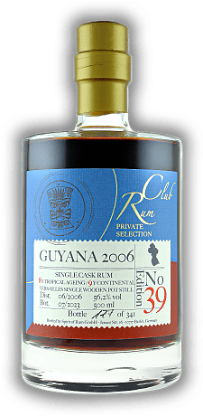 Rumclub Private Selection Edition 39 Guyana REV 2006 17 Years 56,2 % Rumclub Private Selection Edition 39 Guyana REV 2006 17 Years 56,2 % Guyana ist unter Kennern neben Jamaika DAS Herstellungsland für Rum im britischen Stil.  Alter 06/23 - 0,5	 Lite