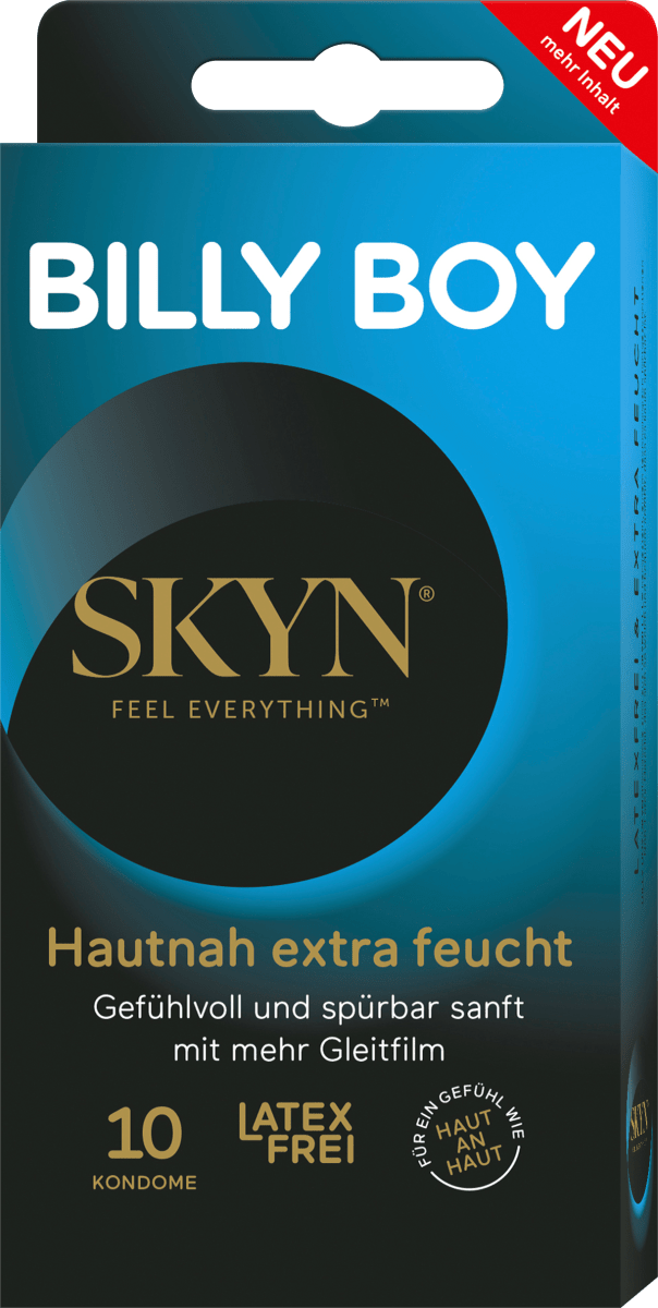 Kondome Hautnah extra feucht, latexfrei, Breite 53mm, 10 St