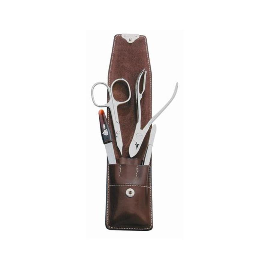 Country Etui, 4-teilig, braun