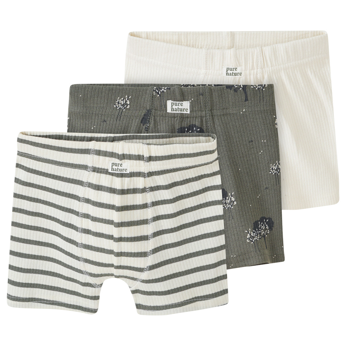 3 Jungen Boxer mit Rippstruktur