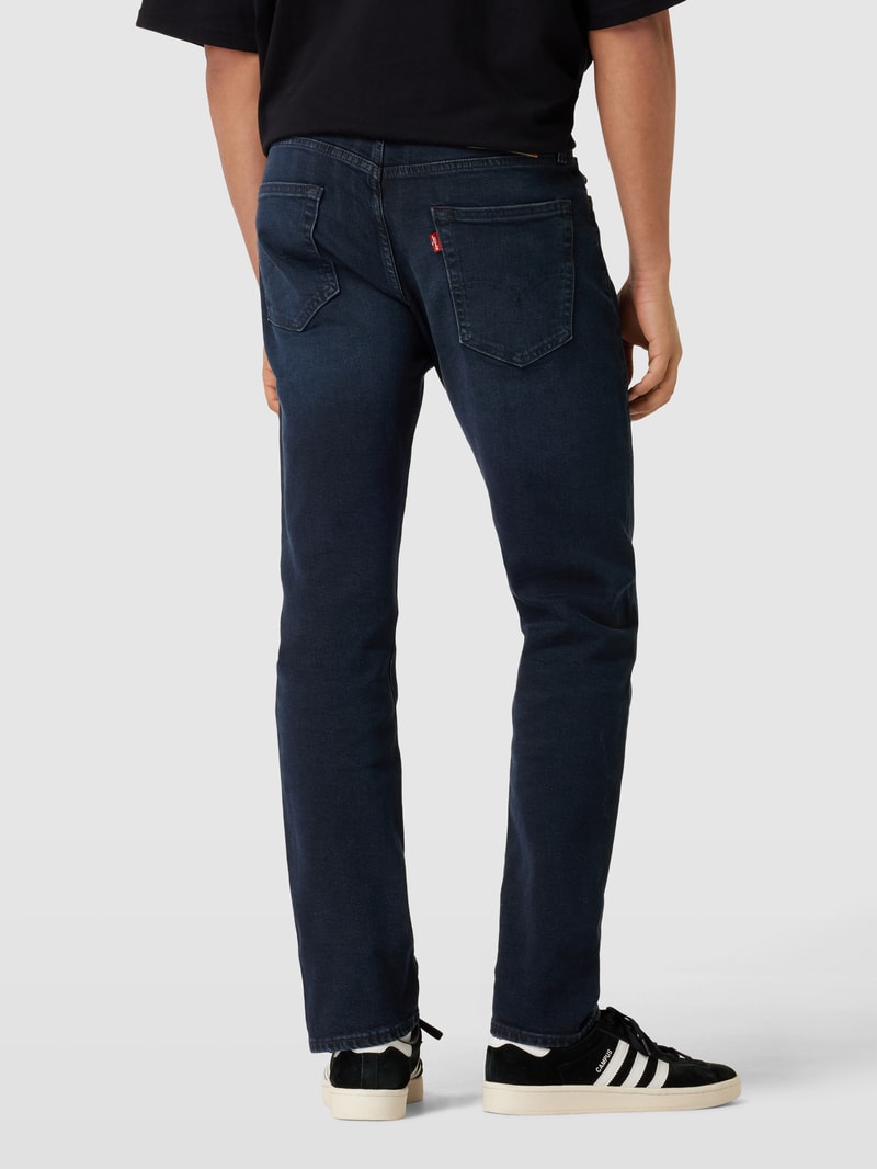 Jeans mit Label-Detail Modell '502' in dunkelblau