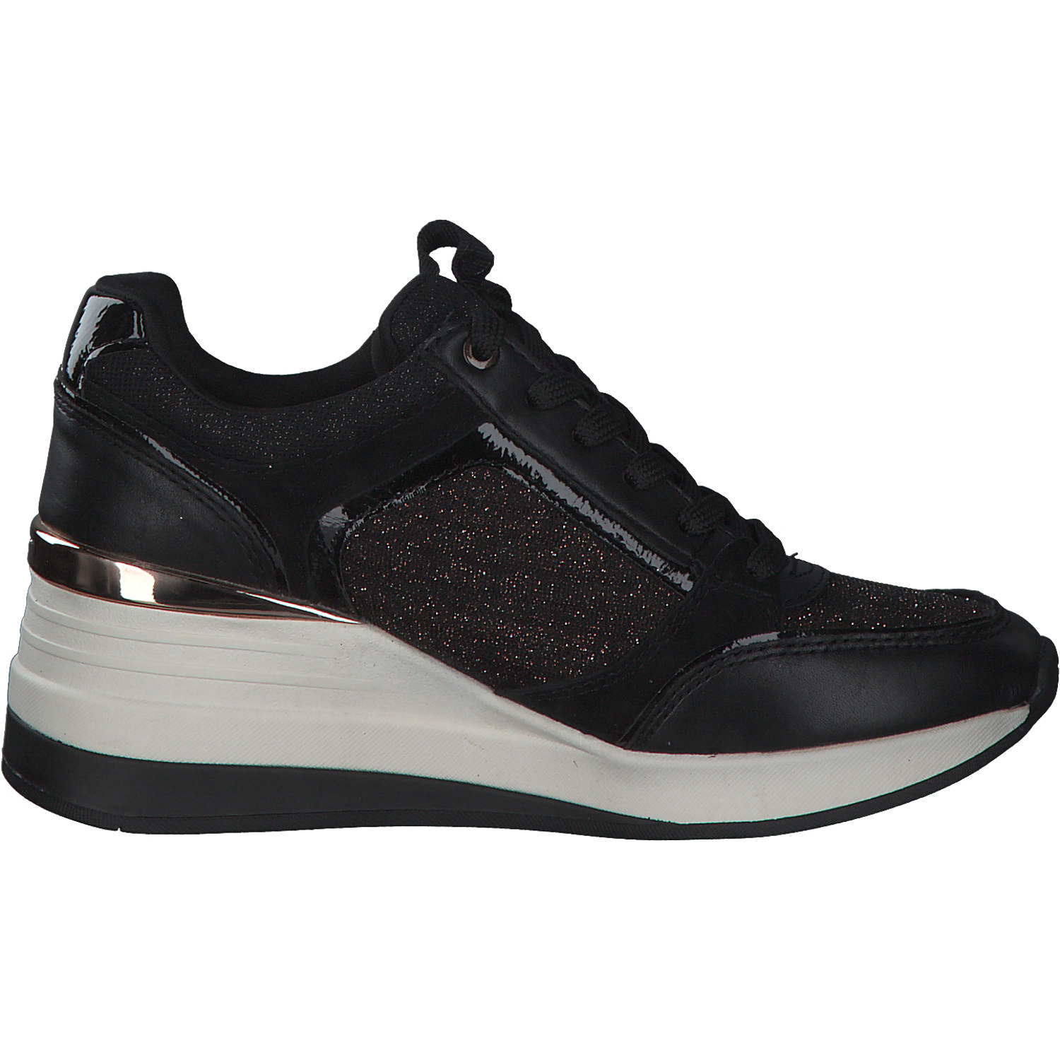 Tamaris 23703, Sneakers Low, Damen, BLACK/COPPER