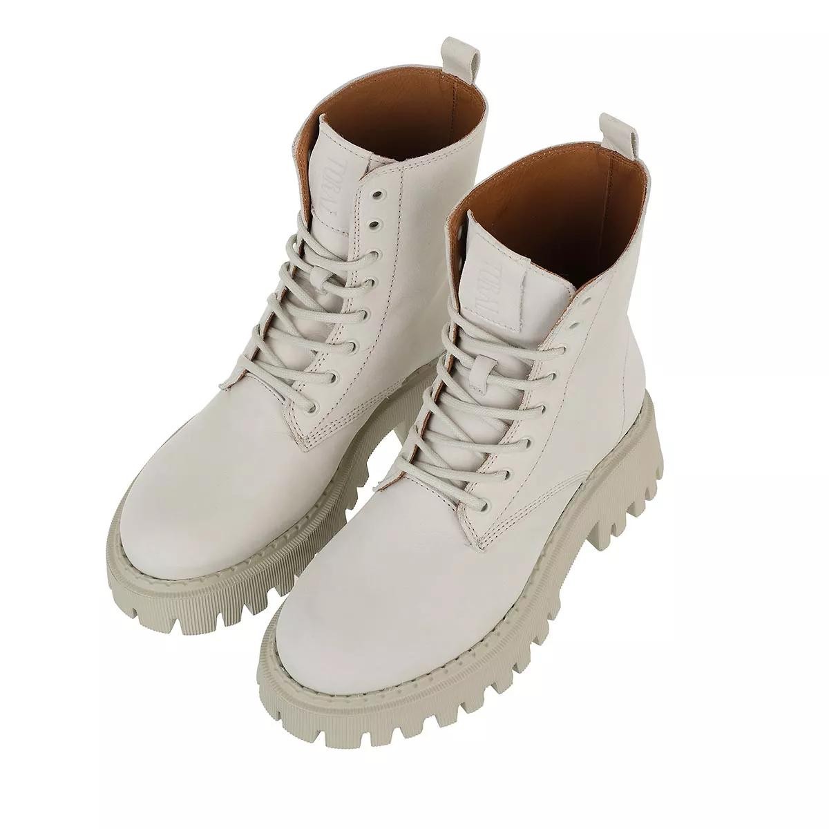 TORAL Stiefeletten weiss Schnürstiefel