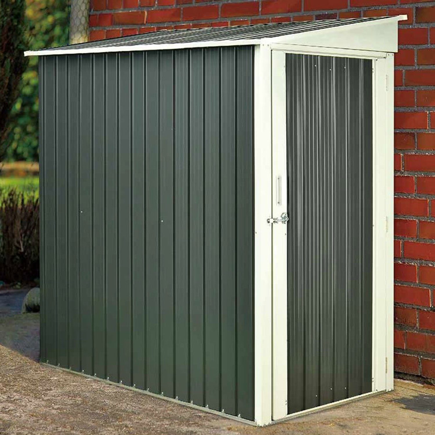 osoltus Vordach osoltus Metall Gerätehaus Fahrradgarage Geräteschuppen 2m²