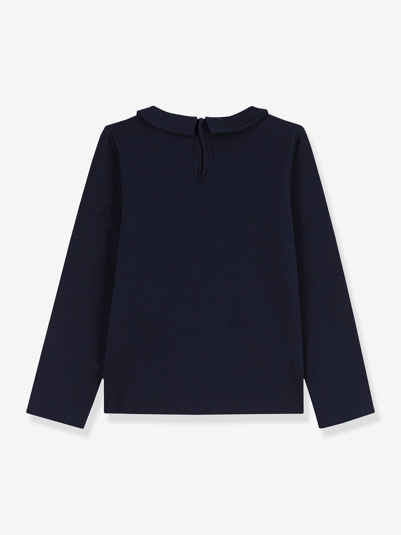 Tee-shirt manches longues coton PETIT BATEAU bleu