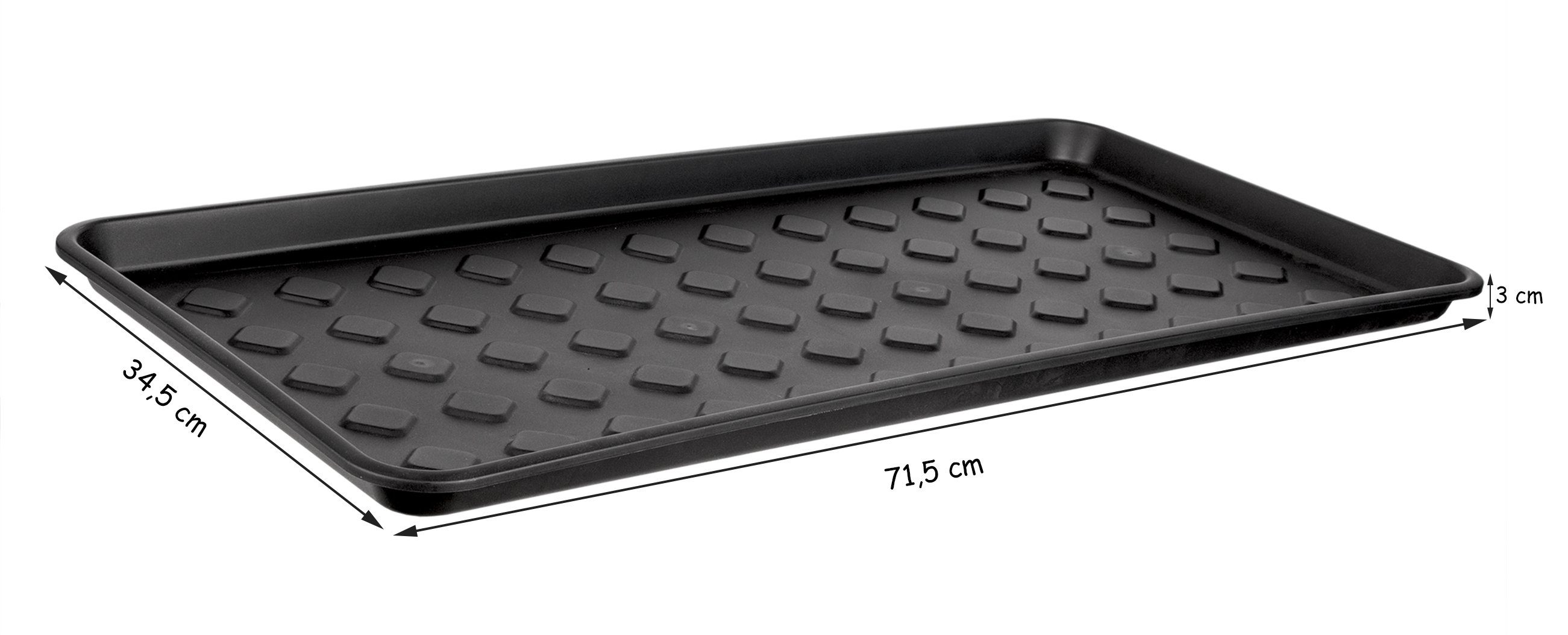 BigDean Schuhabtropfschale 2x Schuhablage groß Abtropfschale für Schuhe Abtropfschale Made in EU (2-tlg)