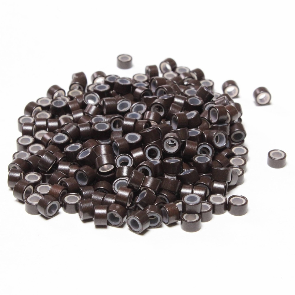 hair2heart Anneaux de fixation Microrings avec silicone pour 1g d' Extension Loops extensions