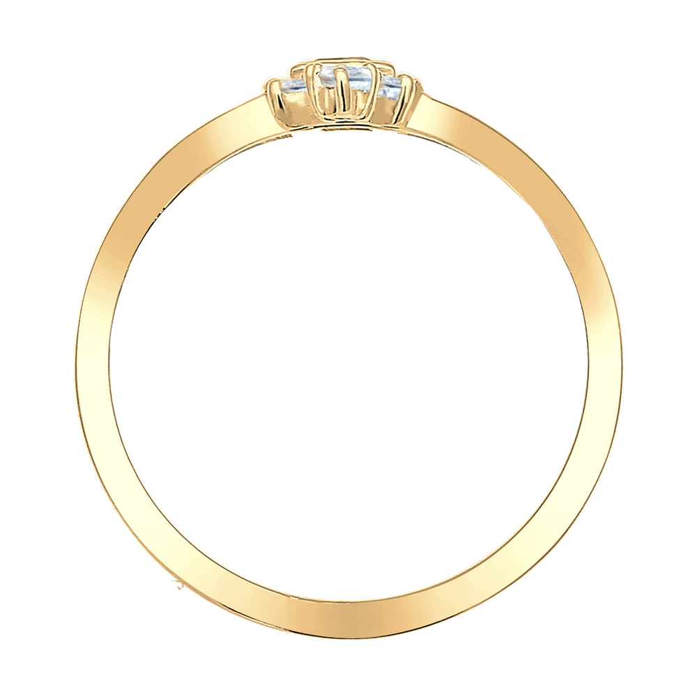 Elli PREMIUM Elli PREMIUM Bague Femme Fiançailles Vintage Glamour avec Topaze en Argent Sterli Bague