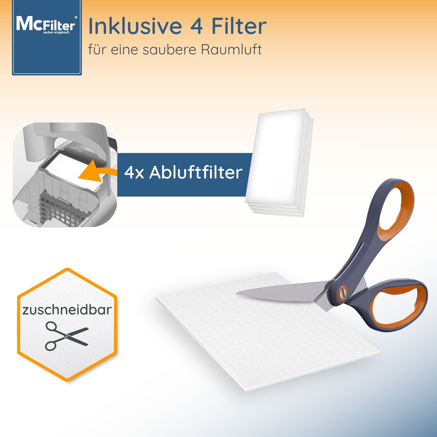 McFilter Staubsaugerbeutel 20 Stück passend für Siemens VSQ5X1230 Q5.0 extreme Silence Power, 20 St., 5-lagiger Beutel mit Hygieneverschluss, inkl. Filter