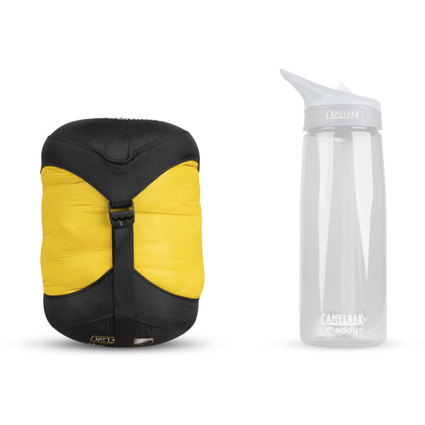 SPARK SPII - REGULAR DARK GREY / YELLOW - Daunenschlafsack