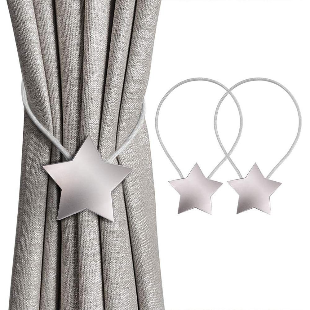 Raffhalter Magnetische Vorhang Raffhalter Binder Gardinenhalter für Haus 2 Stück, FELIXLEO