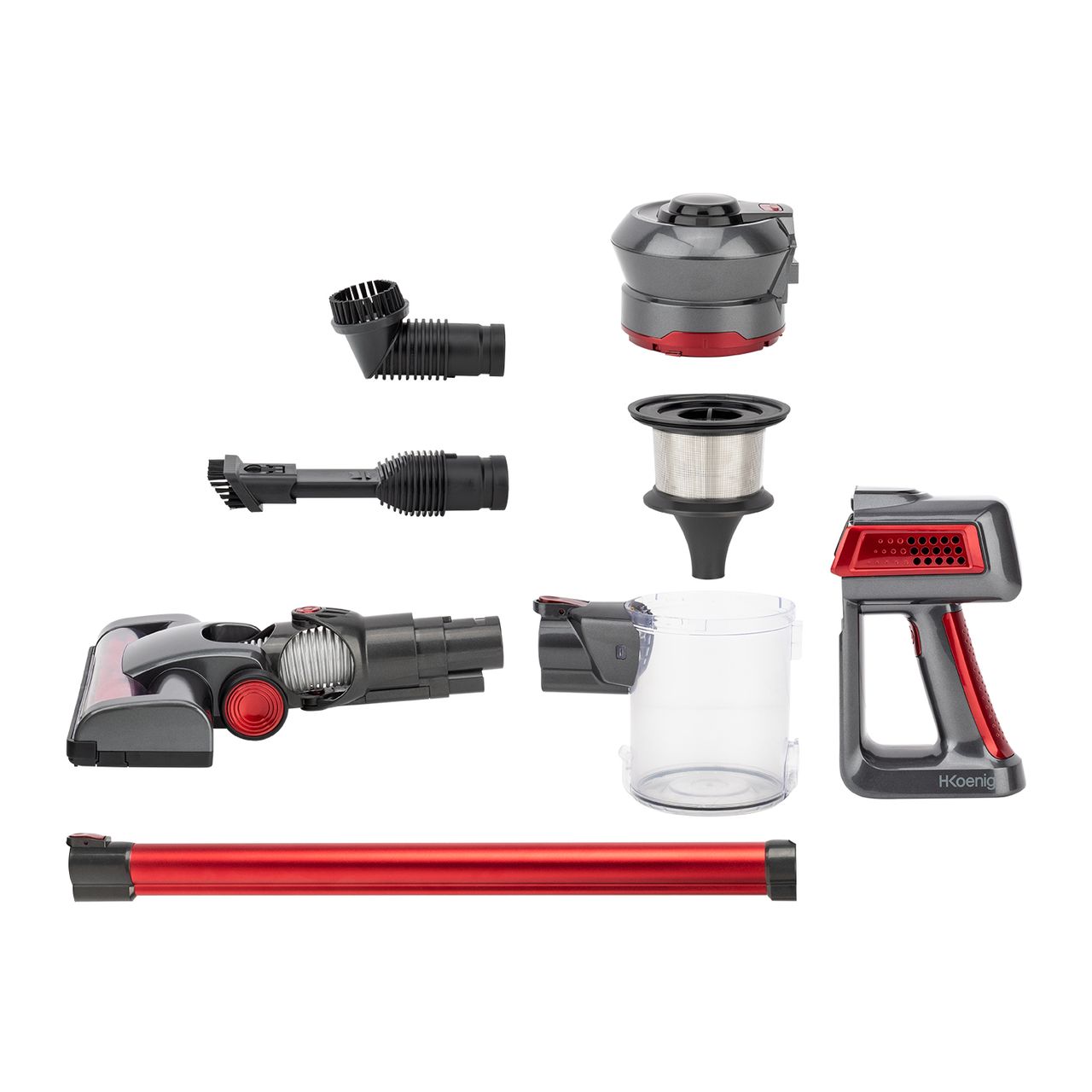 H.Koenig kabelloser Handstaubsauger UP810 mit bis zu 35 min Autonomie, 160 Watt