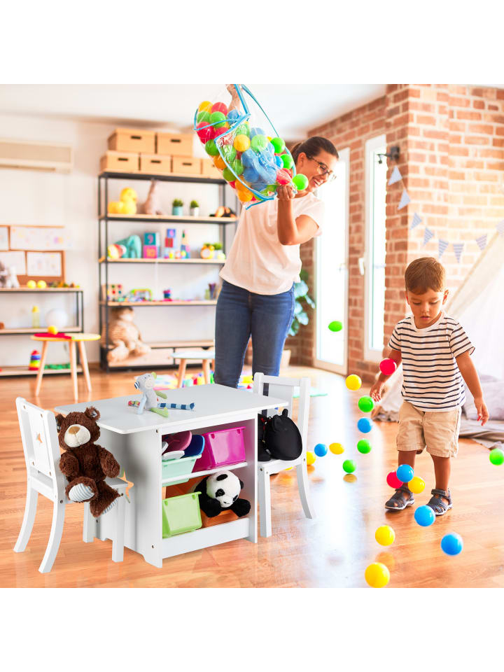 relaxdays Kindersitzgruppepe in Weiß günstig kaufen onesize