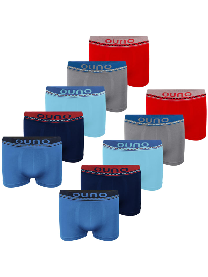 LOREZA 10er Set Boxershorts - Kariert - Bunt günstig kaufen