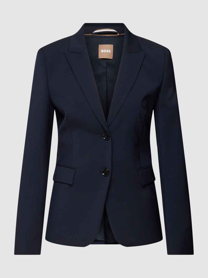 Blazer mit Pattentaschen Modell 'Juleah' in marineblau