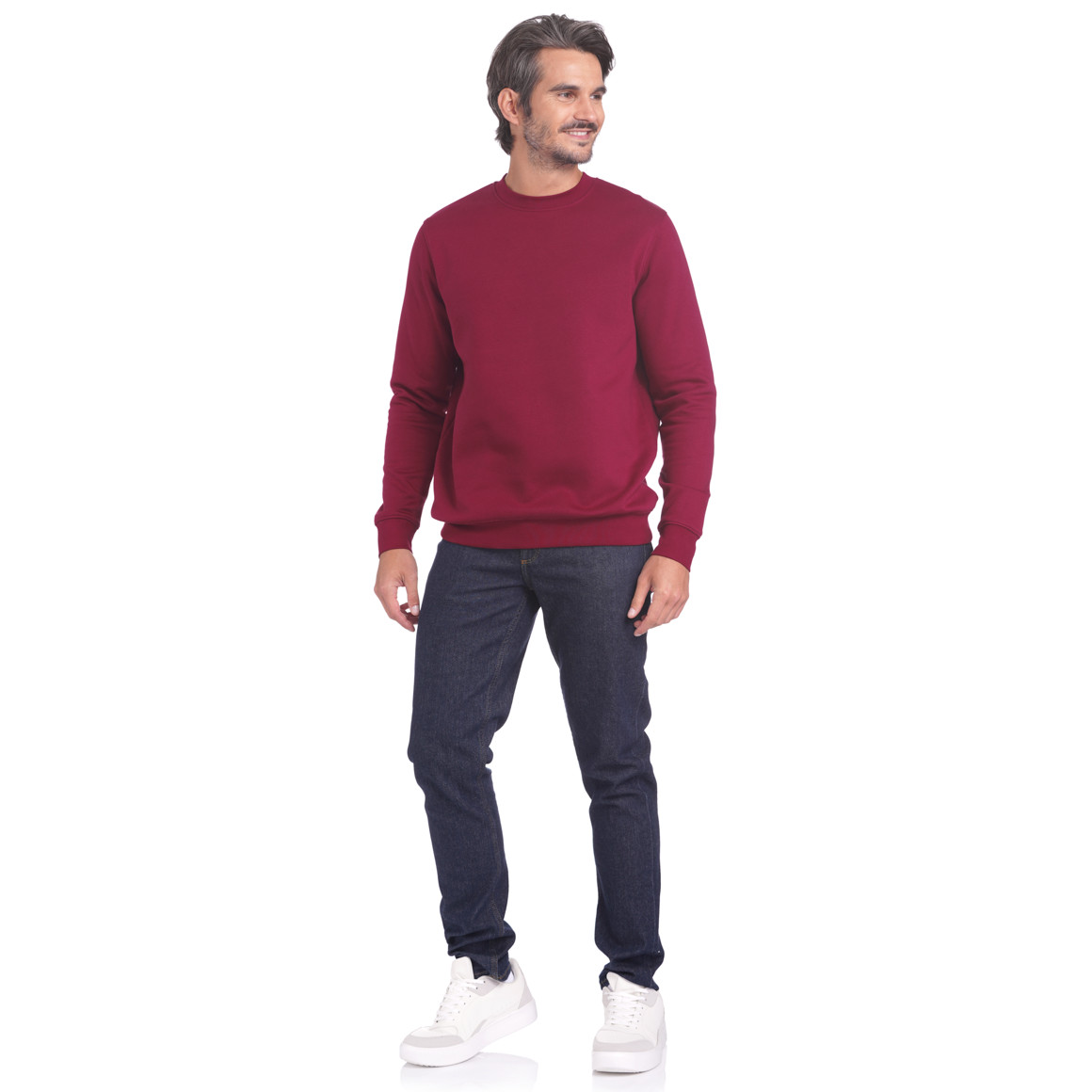 Herren Sweatshirt mit Rundhalsausschnitt