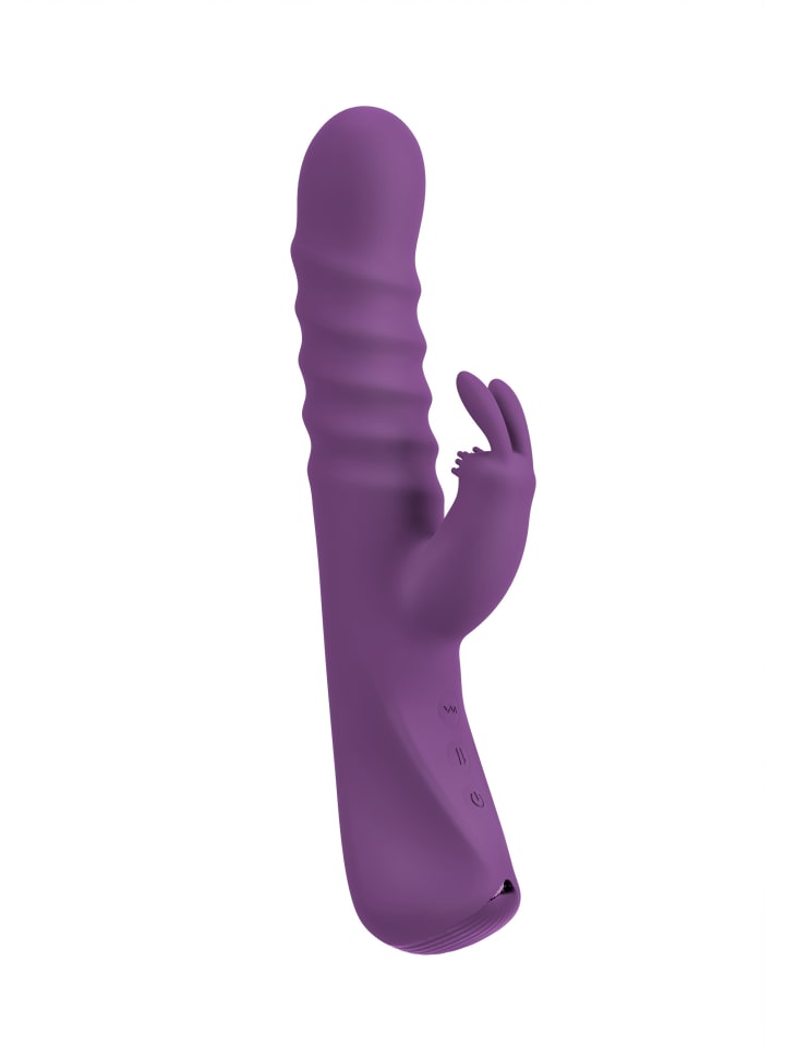 Javida Rabbitvibrator 2 Function Rabbit Vibrator in lila günstig kaufen 24 cm