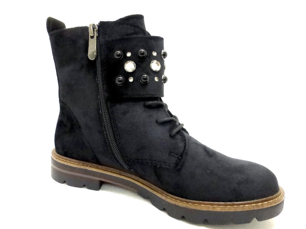 MARCO TOZZI Schnür-Stiefeletten schwarz