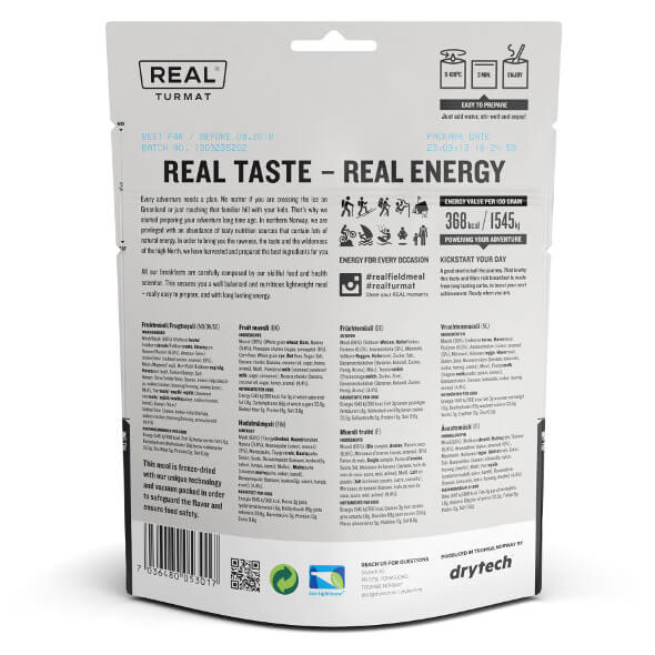 Real Turmat - Cereal Fruit Muesli