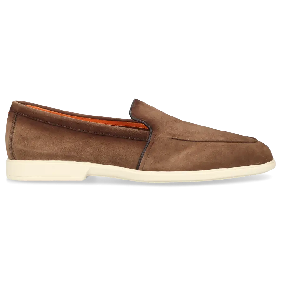 Santoni - Loafer 18829 Veloursleder - braun